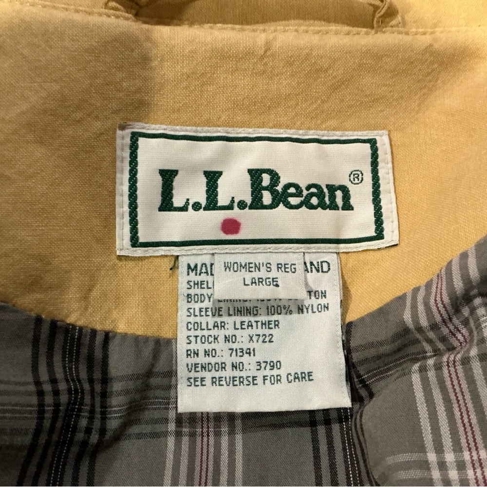 Vintage L.L. Bean/Nubuck Collar Barn Jacket Size L - Picture 9 of 10